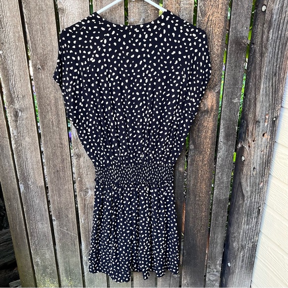 Rails Karla Black & Ivory Spots Mini Dress Sz S - Picture 2 of 11